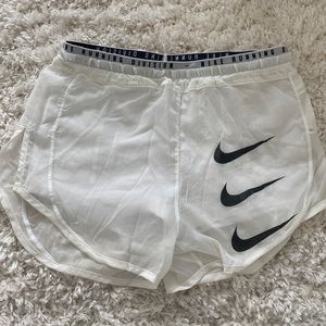 Nike running short white size XS